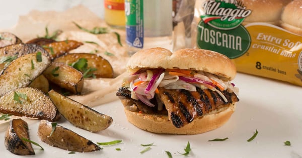Balsamic Barbecue Chicken with Italian Coleslaw