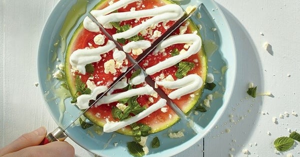 Savoury Watermelon Pizza