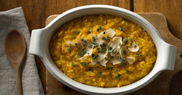 Microwave Risotto with Winter Squash, Maple Syrup and Sage