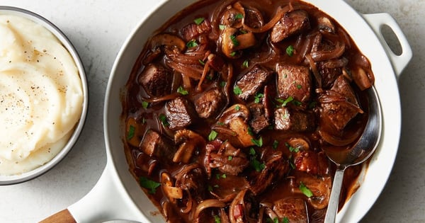 Quick and Easy Beef Bourguignon for Two