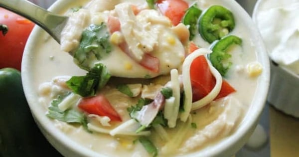 White Chicken Chili - a make ahead camping meal