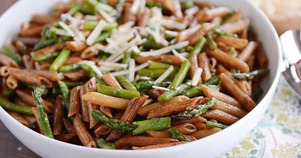 Penne with Roasted Asparagus and Balsamic Butter