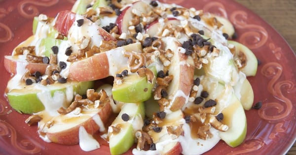 Sweet and Salty Apple Nachos