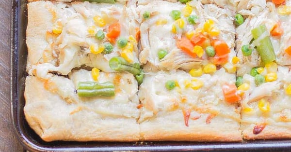 Turkey Pot Pie Slab Pizza
