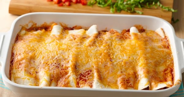 5-Ingredient Beef Enchilada Casserole
