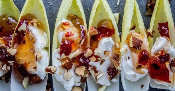 Smokey Almond Cream Cheese Endive Bites