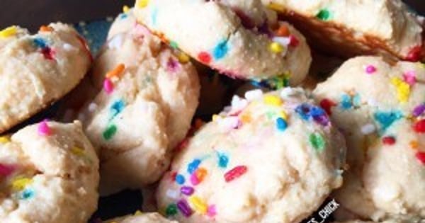 Birthday Cake Protein Cookies