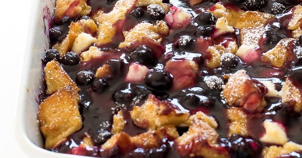 Overnight Blueberry French Toast Bake