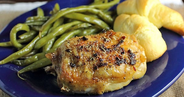 Garlic Butter and Rosemary Pan-Roasted Chicken