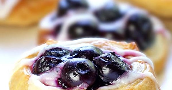Easy Blueberry Cream Cheese Danish