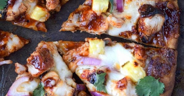 Hawaiian BBQ Chicken Flatbread
