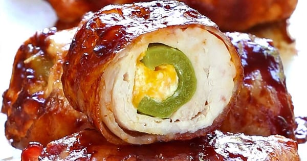 Bacon BBQ Chicken Bombs