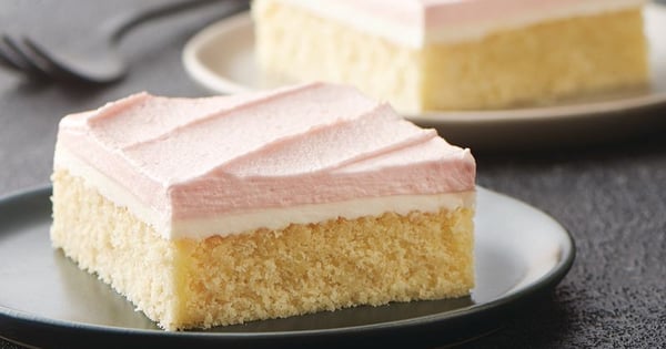 Double-Frosted Yellow Sheet Cake