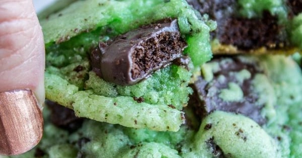 Thin Mint Mint Cookies