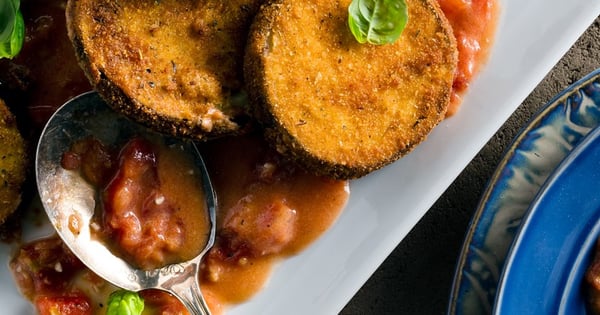 Breaded Eggplant in a Rosé Sauce