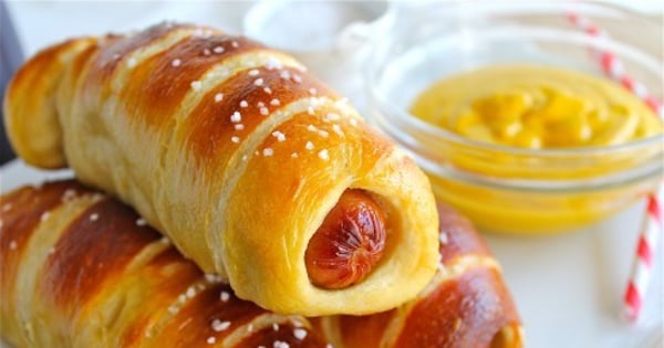 Homemade Pretzel Dogs