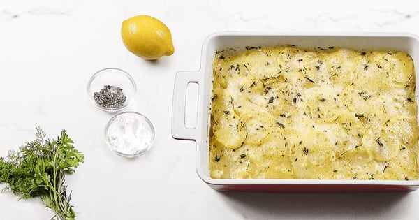Lemon Herb Scalloped Potatoes