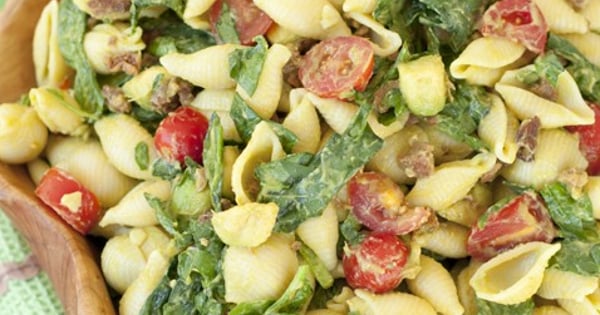 Avocado BLT Pasta Salad