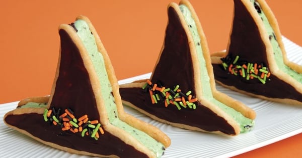 Witch Hat Ice Cream Sandwiches