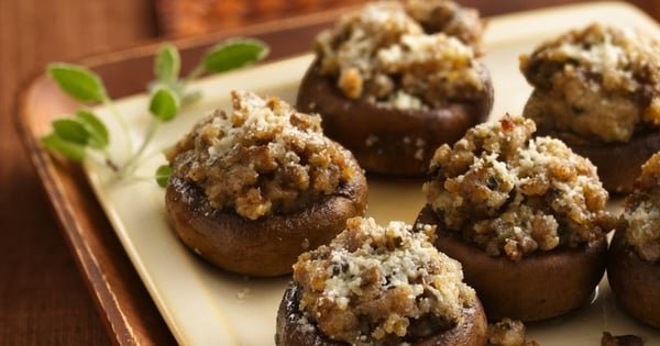 Sausage Stuffed Mushrooms