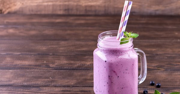 Blueberry Peach YOP Smoothie