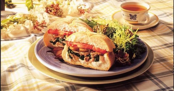 Hot Muffuletta Sandwich