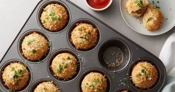 Muffin-Tin Cheesy Meatball Biscuit Bombs