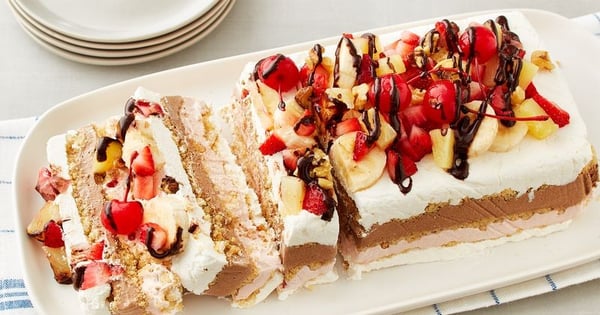 Banana Split Icebox Cake