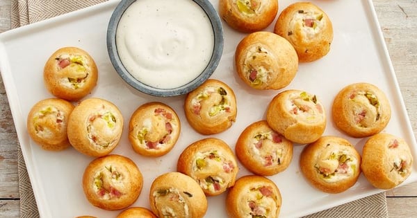 Dill Pickle Crescent Pinwheels