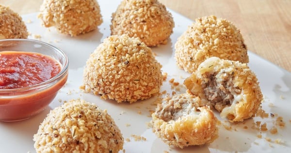 Italian Meatball Crescent Buns