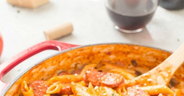 One-Pot Sausage and Mushroom Pasta