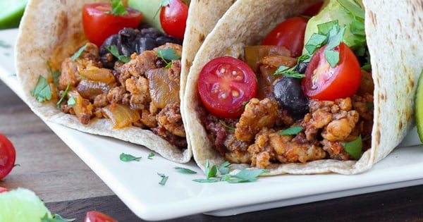 Healthy Chipotle Chorizo Chicken Tacos