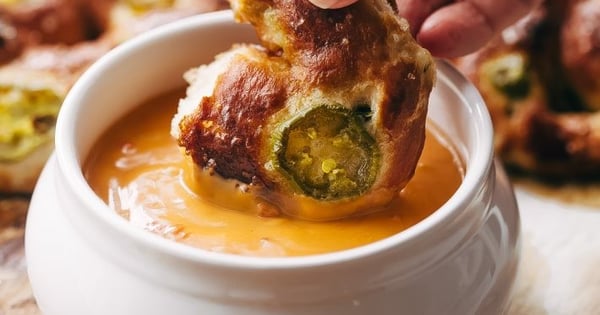 Cheddar Jalapeño Soft Pretzels