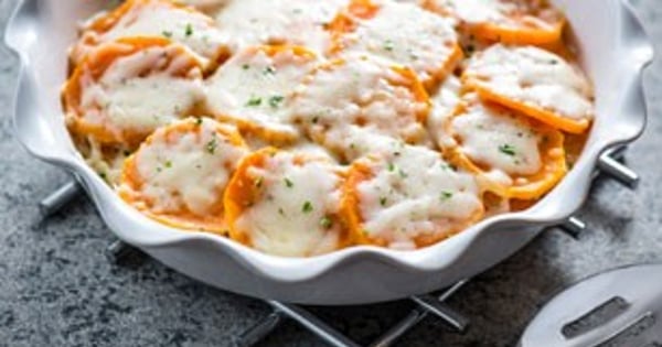 Scalloped Herb & Garlic Sweet Potatoes