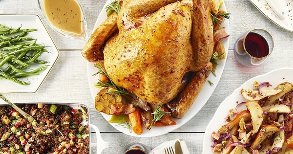 Maple Bacon Glazed Turkey with Gravy