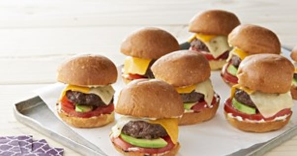 Double-Cheese Beef Sliders