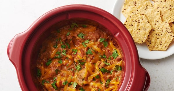 Slow-Cooker Smoky Chorizo Bean Dip