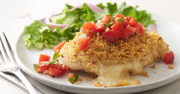 Bruschetta-Topped Cheesy Chicken