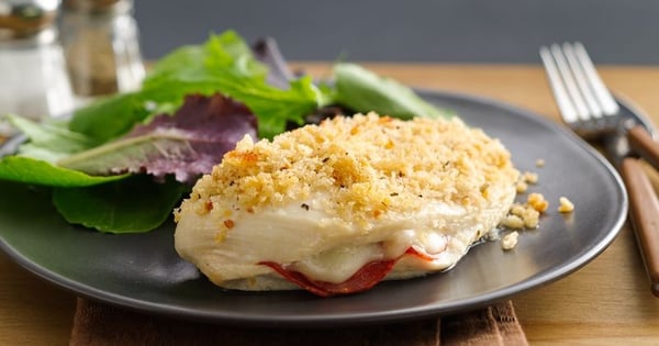 Pepperoni-Stuffed Chicken Breasts