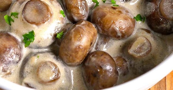 Creamy Garlic Mushrooms