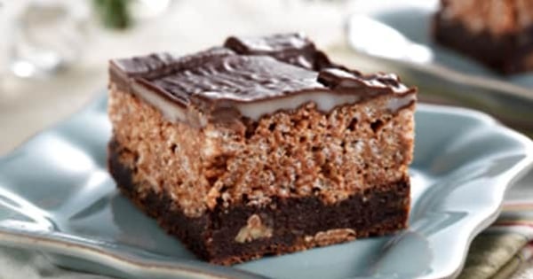 Rice Krispies* Mint Brownies