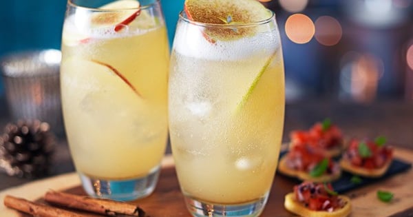 Spiced apple fizz