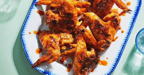 3-Ingredient Buffalo Grilled Chicken Wings