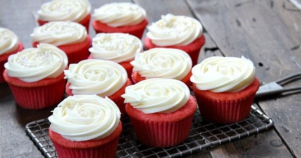 Pink Velvet Cupcakes