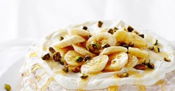 Banana Cream Pavlova Tower