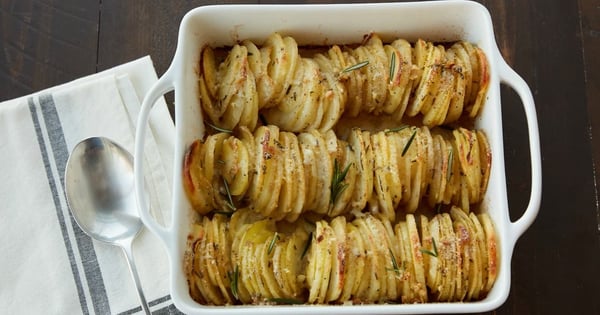 Rosemary-Garlic Hasselback Potatoes