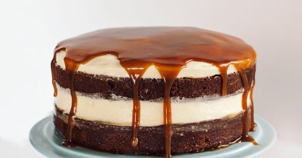 Gingerbread Cake with Whiskey Salted Caramel