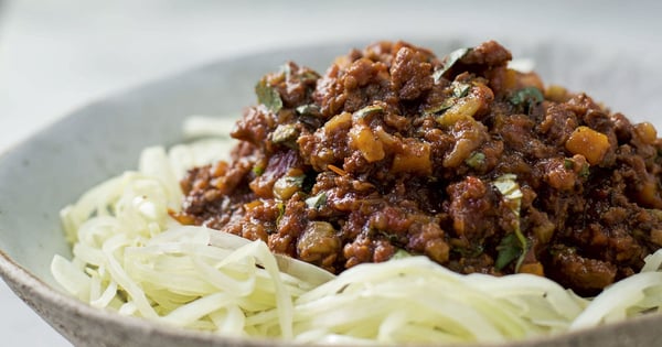 Tom Kerridge's turkey ragu with white cabbage linguine
