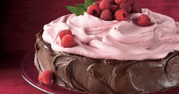 Raspberry Fudge Torte