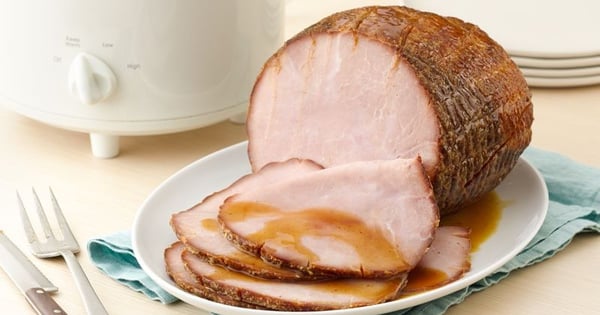 Slow-Cooker Maple-Brown Sugar Ham